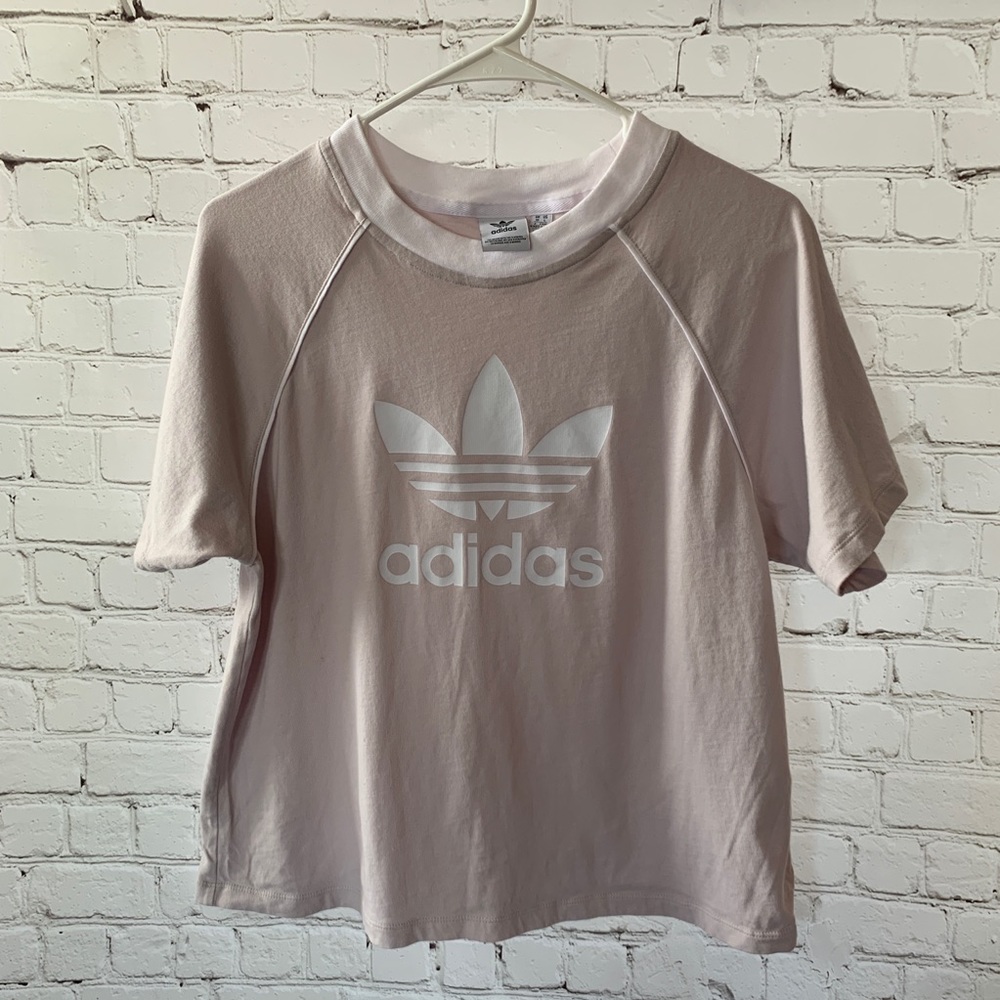 Adidas Originals Lilac Pink Short Sleeve Tee Shirt